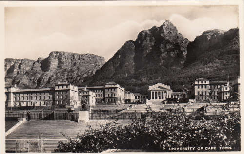 CAPE TOWN UNVERSITY OF CAPE TOWN REAL PHOTOGRAPH POSTCARD