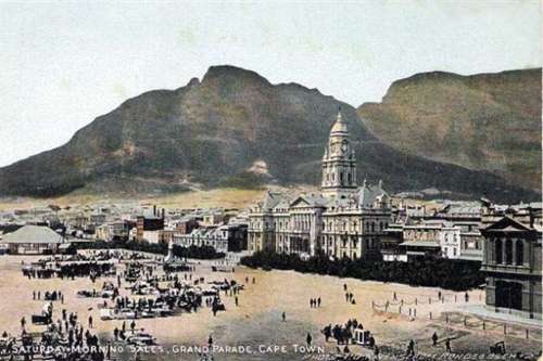 SATURDAY MORNING SALES GRAND PARADE CAPE TOWN POSTCARD