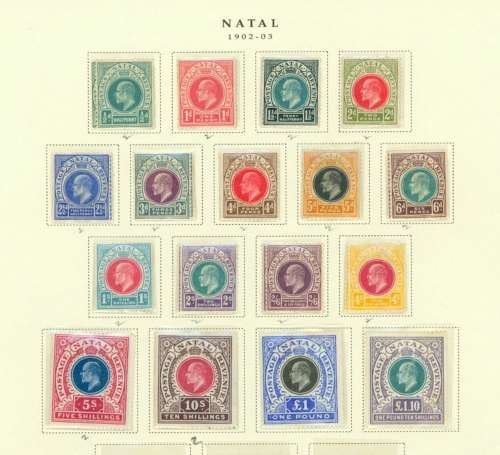 NATAL STAMPS 1902-1903