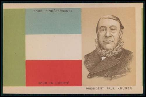 ANGLO-BOER BOER PRESIDENT PAUL KRUGER POSTCARD