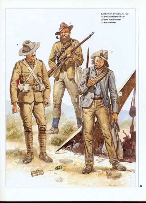 ANGLO-BOER WAR LATE WAR DRESS POSTCARD