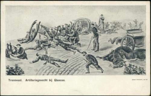 ANGLO-BOER WAR BATTLE AT GLENCOE POSTCARD