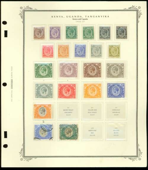 KENYA UGANDA & TANGANYIKA 1921-1922 USED & MINT HINGED STAMPS