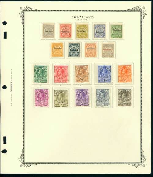 SWAZILAND 1889-1933 MH STAMPS