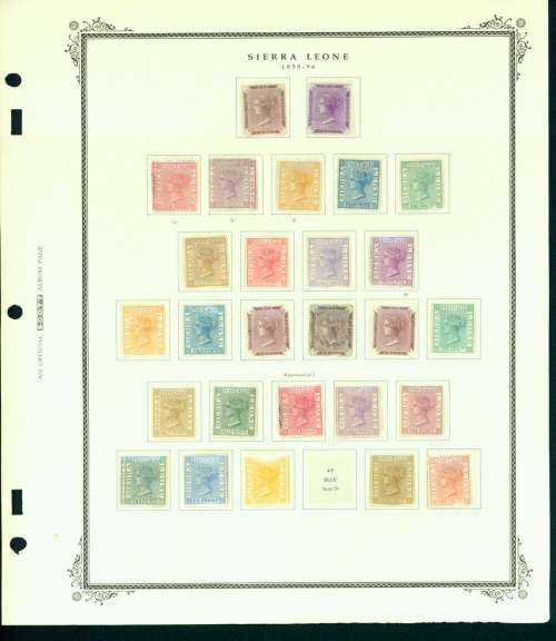 SIERRA LEONE 1903 MH STAMPS