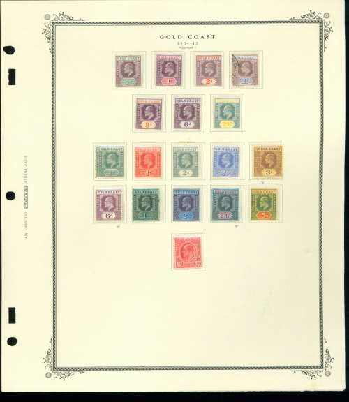 GOLD COAST 1904-1913 MH STAMPS