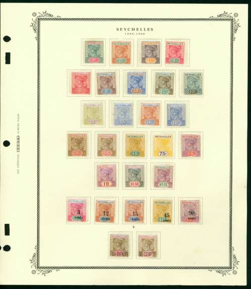 SEYCHELLES 1890-1900 MH STAMPS