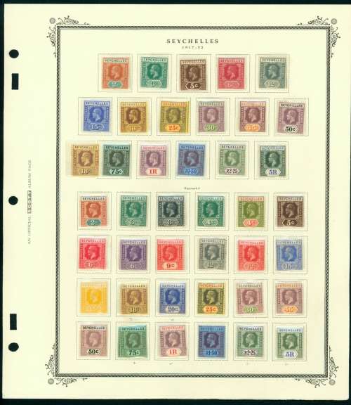 SEYCHELLES 1917-1932 MH STAMPS