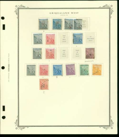 GRIQUALAND WEST 1874-1879 COLLECTION MH & USED STAMPS