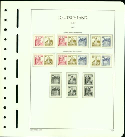 BERLIN GERMANY 1948 - 1977 COLLECTION OF MINT STAMPS ON 6 ALBUM PAGES