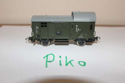 Piko DC H0/1:87 DR goods/caboose van, used in good codition
