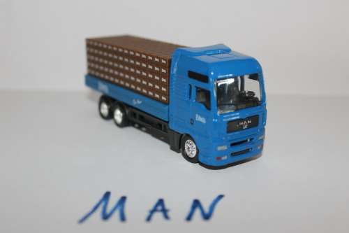 MAN Beer Truck Eder beer, 1:87 with beer cases load