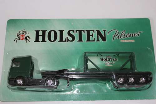 Mercedes Actros Truck H0 1:87, trailer with tank container Holsten Beer