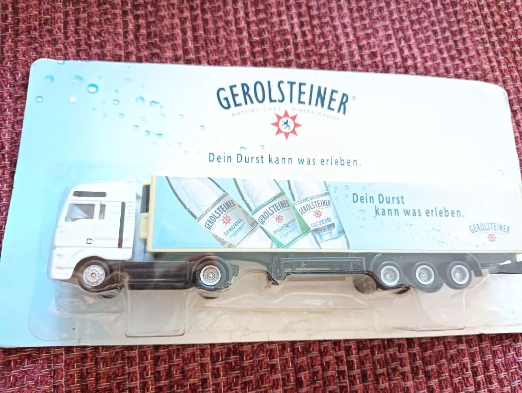 MAN Truck H0 1:87 Gerolsteiner Mineral Water, version 1, boxed and still sealed