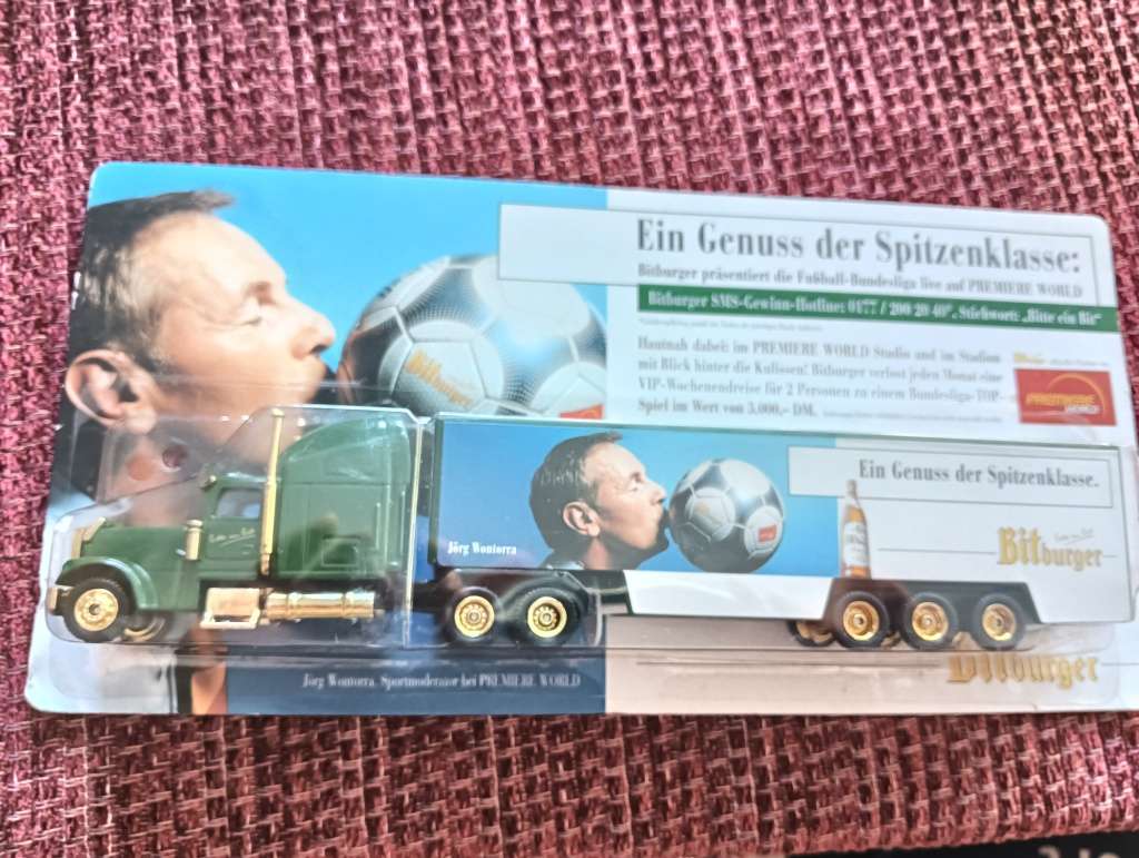 US Kenworth Truck H0 1:87 Bitburger Beer, still boxed and sealed
