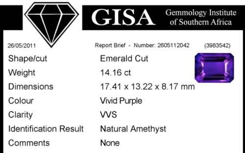 14.16 ct Amethyst