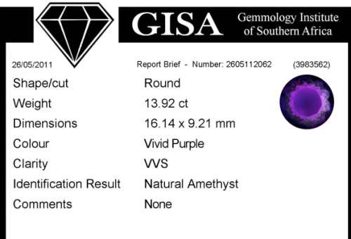 13.92 ct Amethyst