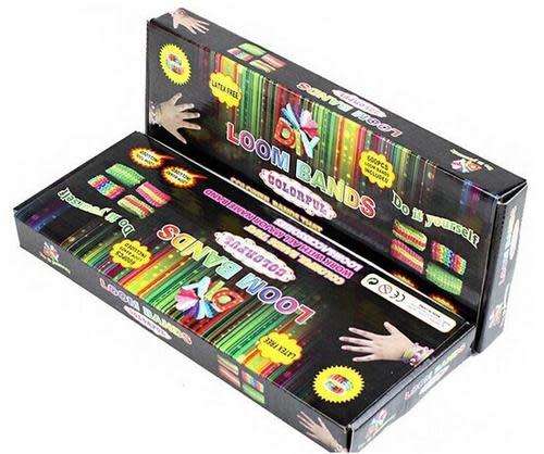 Rainbow Loom Kit with 600 Mixed Coloured Rubber Bands