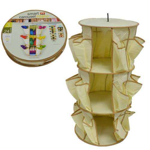 Smart Carousel Organiser (24 pockets)