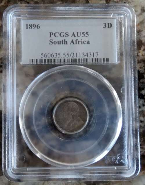 PCGS 1896 Graded AU55 Tickey