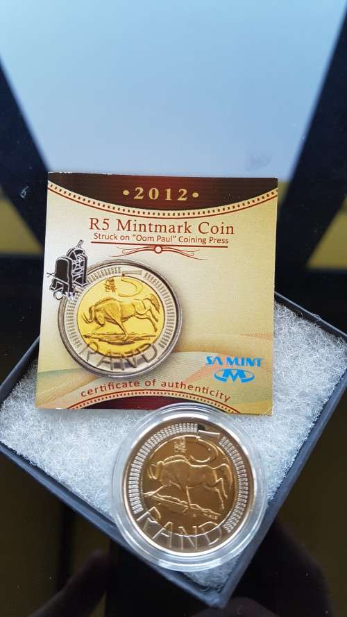 VERY RARE - 2012 Oom Paul Proof-Like R5 coin