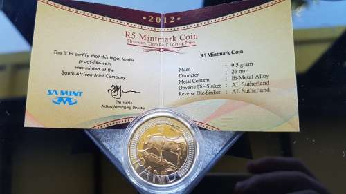 VERY RARE - 2012 Oom Paul Proof-Like R5 coin
