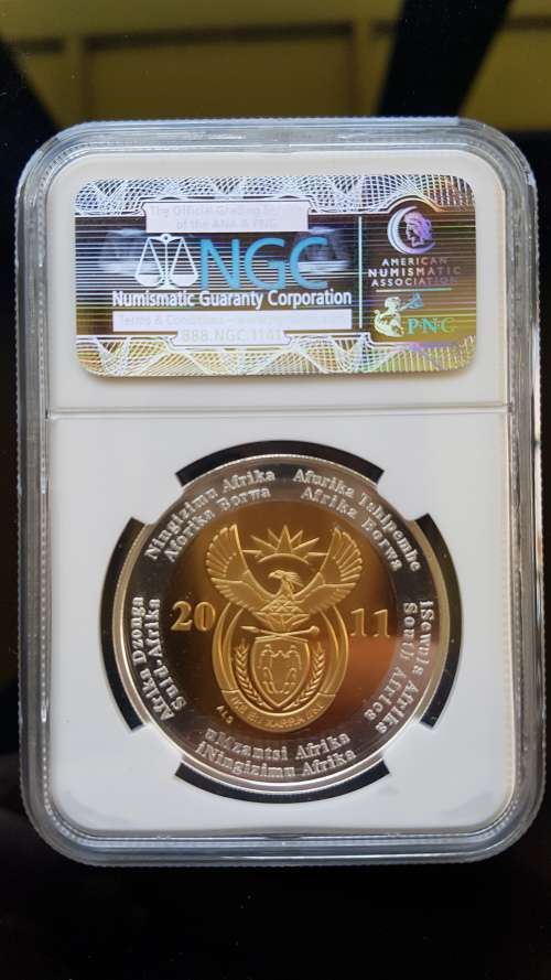 PF 69 Ultra Cameo - 2011 SARB RAND 90th ANNIVERSARY CROWN