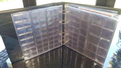 Black coin book/album with 17 brand new pages