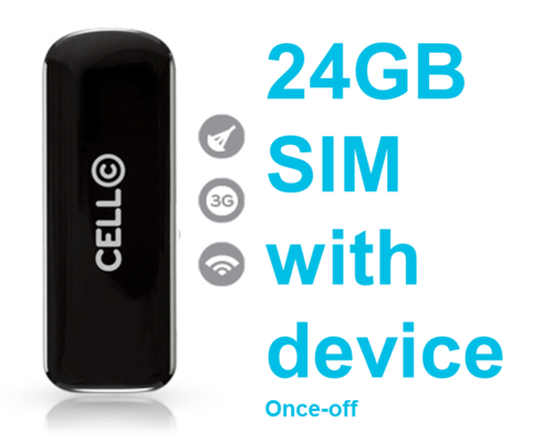 Cell C Dongle & Sim Plus plus 24Gb Smart Data