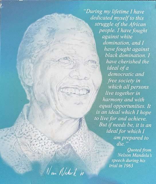 Nelson Mandela Proof R5 Coin issued in the year 2000 - Uncirculated