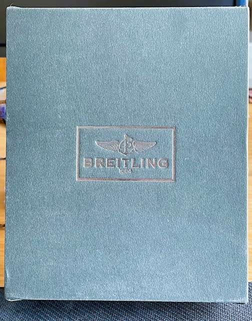 BREITLING WATCH BOX AND LEATHER POUCH