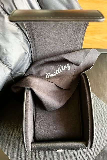 BREITLING WATCH BOX AND LEATHER POUCH