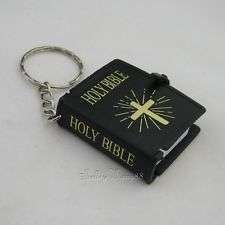 Mini Bible on a Keyring (Black)