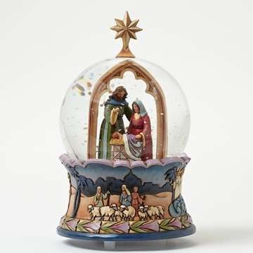 Christmas - Jim Shore "One Starry Night"-Nativity Musical Waterball