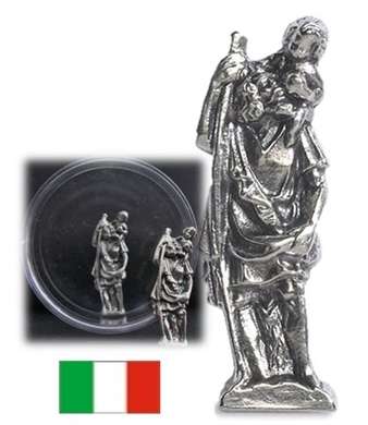 St Christopher 2cm pocket / handbag Statue