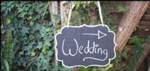 Chalkboard Wedding Sign