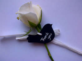 Bird Place Card (Chalkboard)