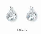 Earrings - Clear Swarovski crystal earrings