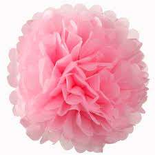 Light Pink Pom Poms (35cm)