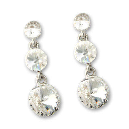 MiaSorella - Hanging earrings with clear stones