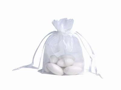 White Organza Bags - 10 x 14cm