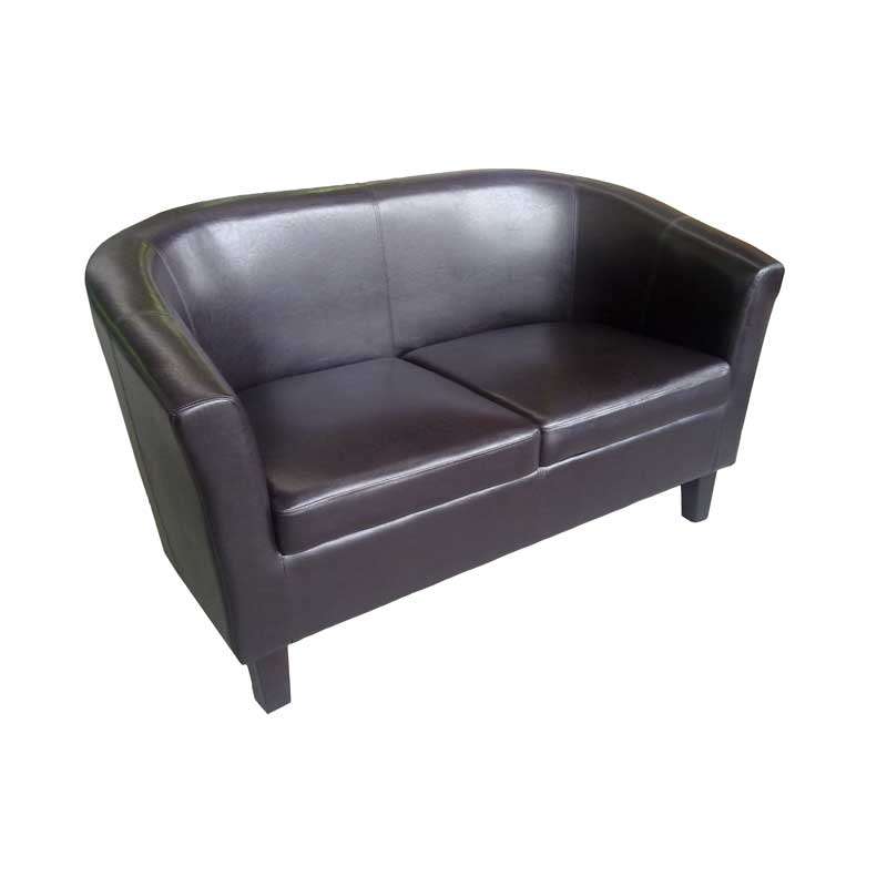 Lovely Bonded Leather 2Seater Tub chair