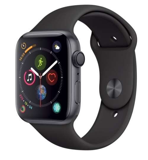 Apple Series 4 Space Gray Aluminium Case with Black Sports Band 44mm - Brand New and Sealed