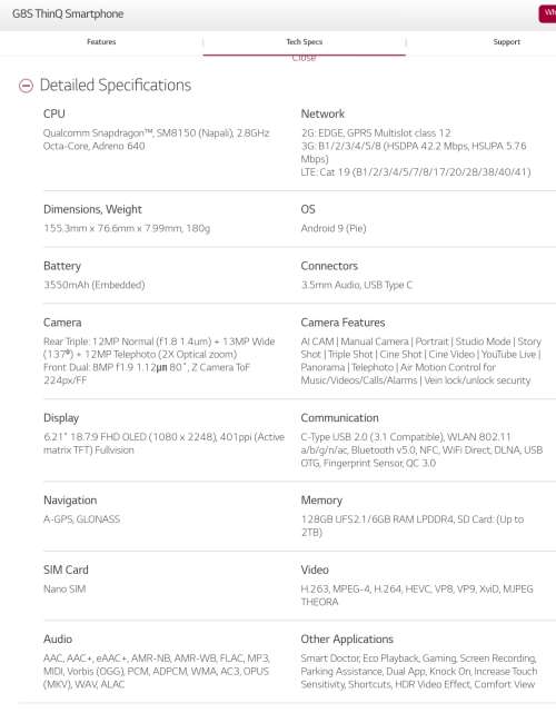 LG G8s ThinQ 128gb with 6gb Ram -Local Stock Sealed -Black -  On promo for today