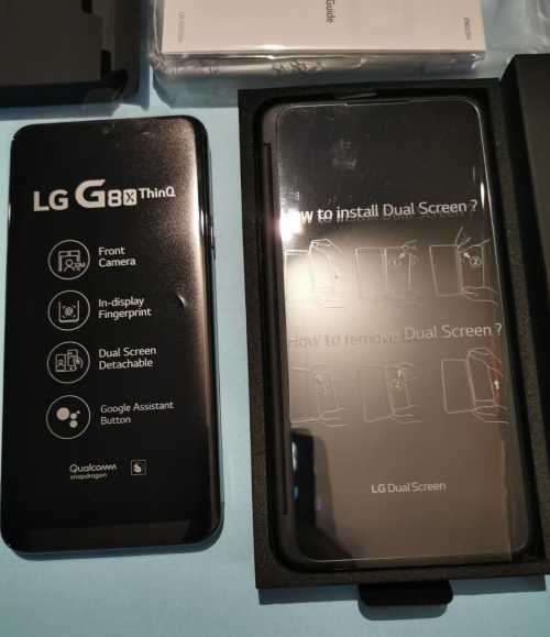 LG G8X ThinQ with Dual Screen -Local Stock -Aurora Black