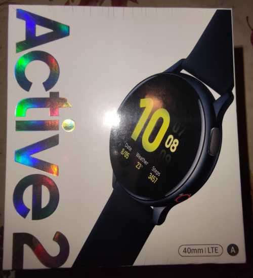 Sealed Samsung Active 2 40mm LTE/Bluetooth Version Aqua Black Aluminum - In Stock-SM-R835FZKAXFA