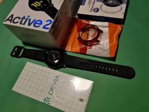 Sealed Samsung Active 2 40mm LTE & Bluetooth (E Sim) Aqua Black Aluminum - With lots of Extras