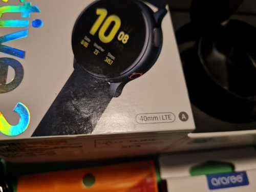 Sealed Samsung Active 2 40mm LTE & Bluetooth (E Sim) Aqua Black Aluminum - With lots of Extras