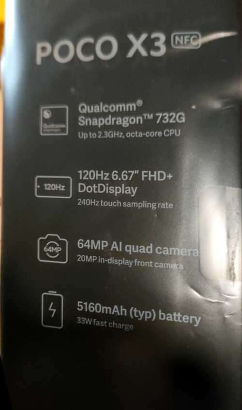 Xiaomi POCO X3 NFC Cobalt Blue -6GB Ram 128GB Rom - Dual Sim with extras