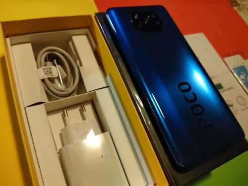 Xiaomi POCO X3 NFC Cobalt Blue -6GB Ram 128GB Rom - Dual Sim with extras
